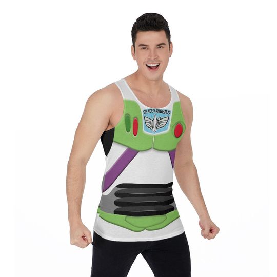 Buzz Lightyear Pixar Toy Story Land 3D Tank Top, Disney Running Cosplay