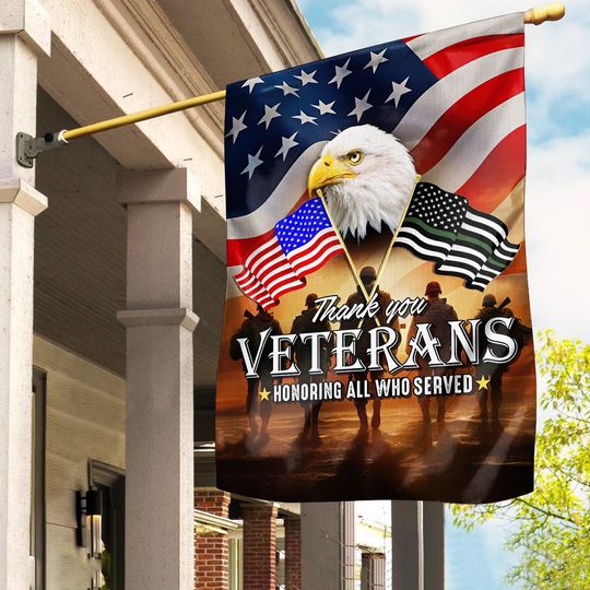 Memorial Day Remember & Honor Flag, Memorial Military House Flag