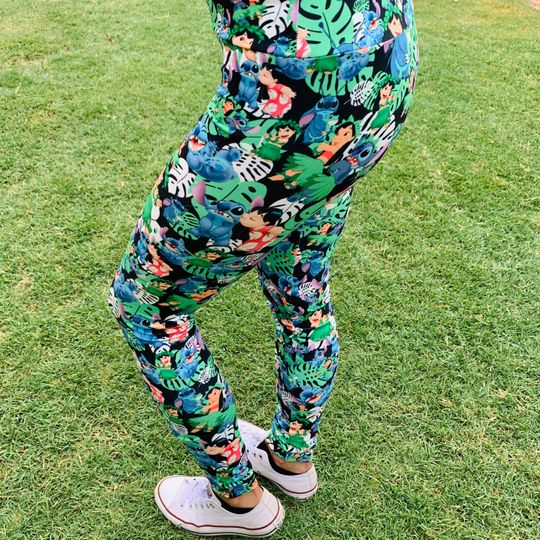 Lilo and Stitch Leggings | Disney Leggings | Lilo and Stitch Yoga Pants