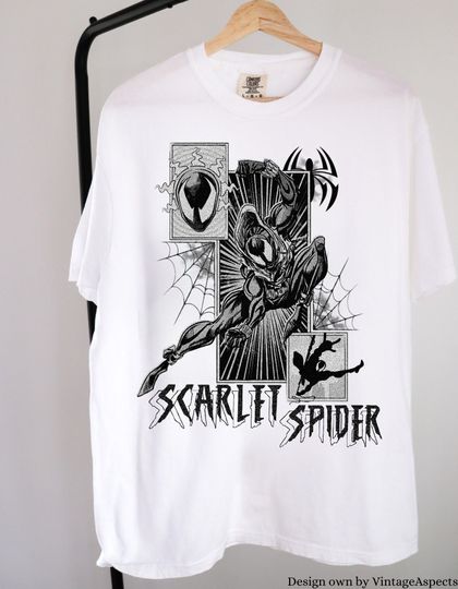 Scarlet Spider Comic Book Shirt, scarlet spider spiderverse shirt