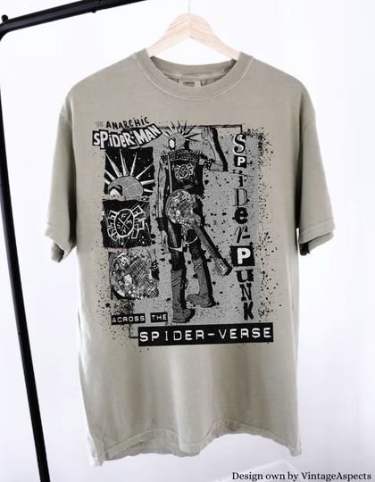 Vintage Spider Punk Comic Book Shirt, spider punk spiderverse shirt