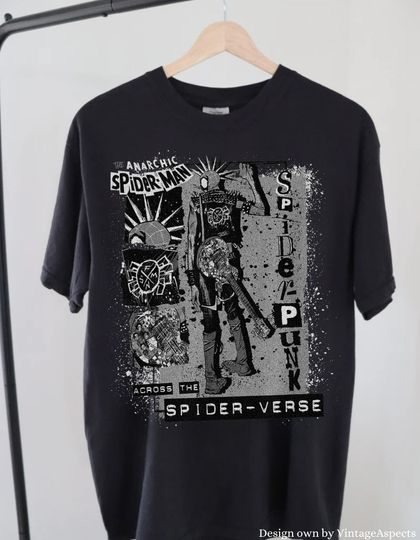 Vintage Spider Punk Comic Book Shirt, spider punk spiderverse shirt