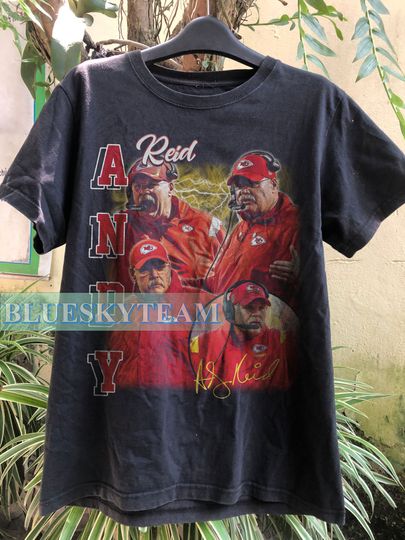 Andy Reid Shirt, Football shirt, Classic 90s Graphic Tee, Unisex, Vintage Bootleg