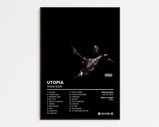 Travis Cover Poster,Classics Rap Poster,Album Cover Print, HypeBeast Poster