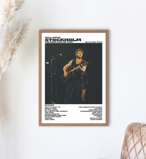 Niall Horan, The Show Live On Tour Stockholm, March 15th 2024 digital print