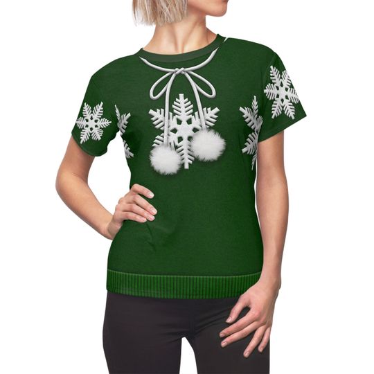 Discover Minnie Snowflake Women's Shirt, Disneyland Christmas Party Costume