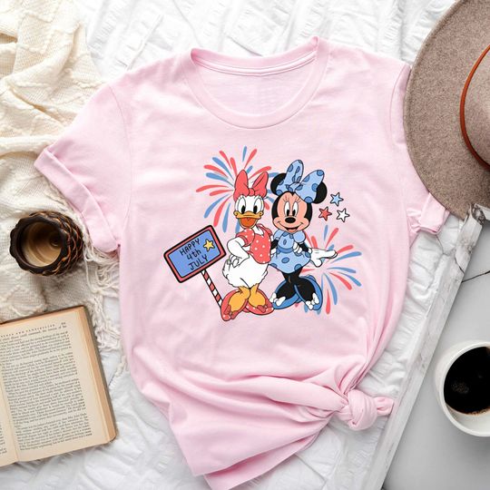 Cute Mouse and Duck 4th Of July Retro Shirt, Happy Independence Day Magic Kingdom