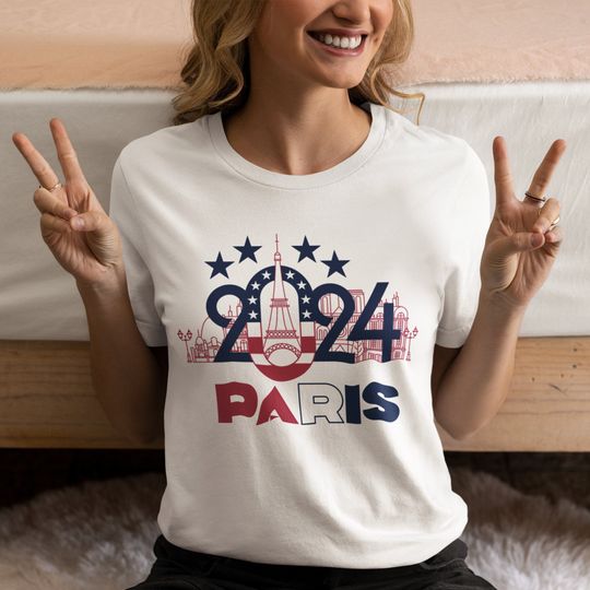 USA Team Shirt, Paris 2024 Tee, American Athlete Top, Team USA Supporter Tee