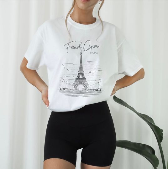 French open shirt, Paris T-shirt, tennis tournament tee