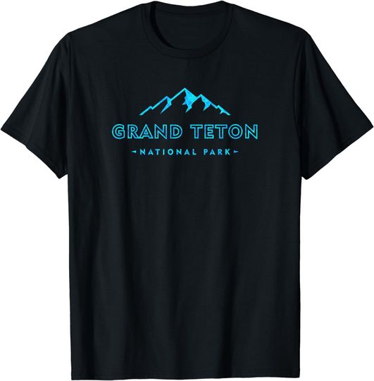 Hiked Grand Teton National Park Wyoming Colorful Kids Womens T-Shirt