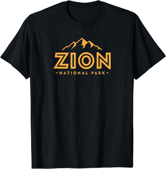 Retro Zion National Park Utah Mountain Women Men Kids Hiking T-Shirt