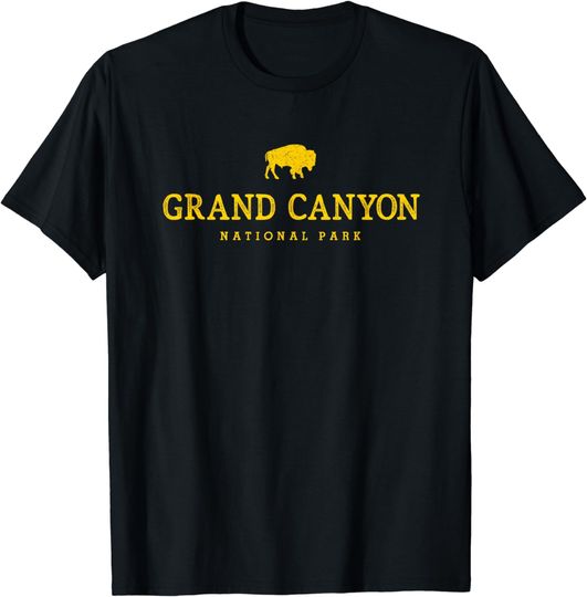 Discover Hiked Grand Canyon National Park Arizonna Bison Womens Men T-Shirt