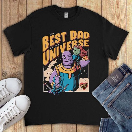 Thanos Best Dad Universe Funny Avengers Comic Unisex Gift T-shirt