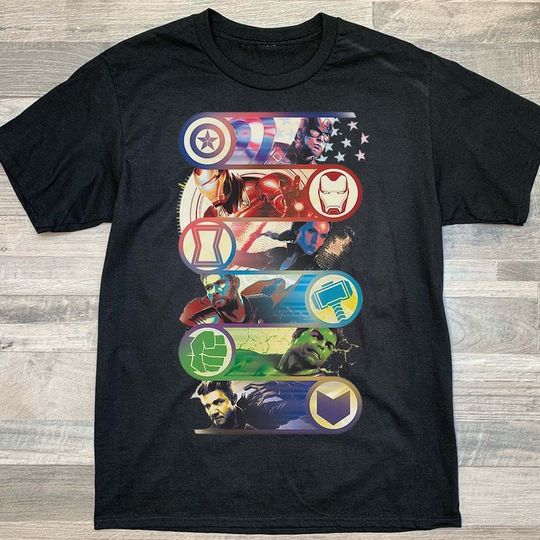 Captain America Iron Man Avenger Superhero Unisex T-Shirt