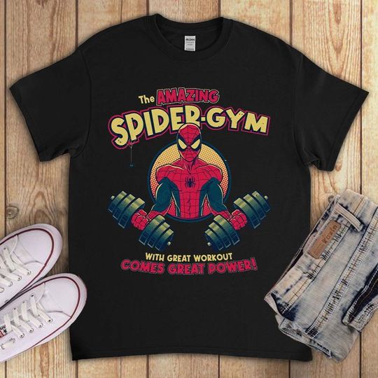 Amazing Spider-Man Avenger Superhero Comic Unisex Gym Workout T-Shirt