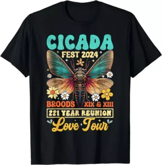 Cicadas 2024 Entomology Lover Cicada Fest T-Shirt
