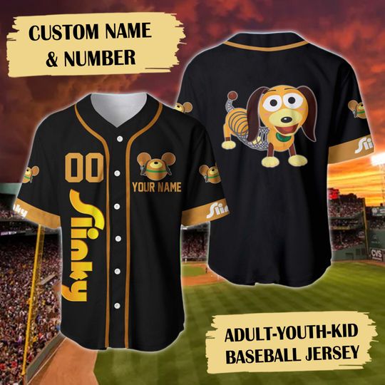 Custom Name & Number Toy Dog Baseball Jersey Custom, Funny Toy Character