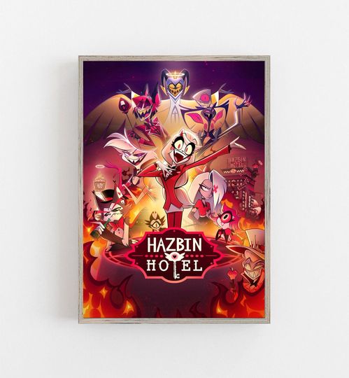 Hazbin Hotel (2024) Animation series Poster, Movie Poster, Home Decor