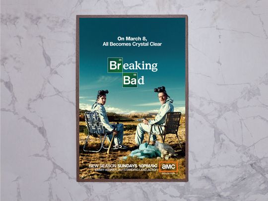 Breaking Bad Season 2 Movie Poster, Movie Poster, Home Decor
