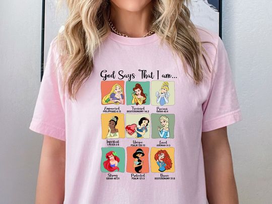 Disney Princesses Tee God Says That I Am... Shirt, Rapunzel
