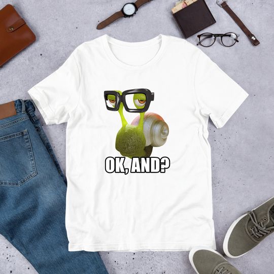 Ok And Snail, Cursed Snail, Funny Snail Meme Shirt, Ironic Shirt, Snail Lover Gift