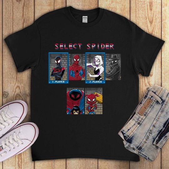 Spider-Man Funny Retro Vintage Video Game Avenger Superhero Unisex Gift T-Shirt