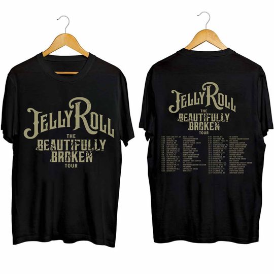 Jelly Roll The Beautifully Broken Tour 2024 Double Sided Shirt