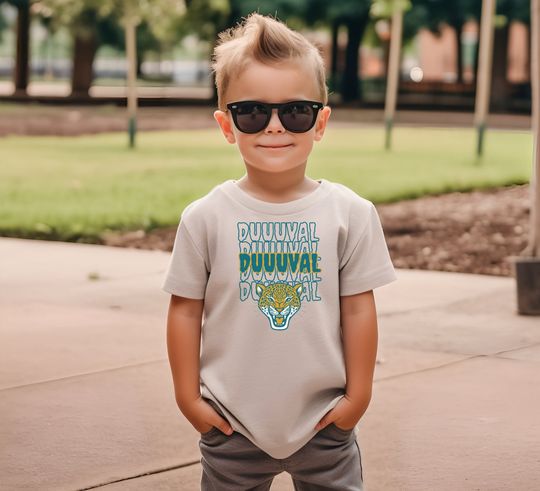 Jacksonville Team: DUUUVAL Football League T-shirt, Jags Toddler Shirt