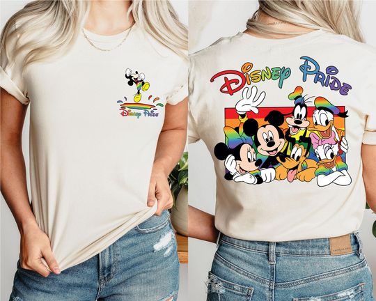 Disney Pride Shirt, Mickey and Friends Pride Shirt, Disneyland LGBT Shirt
