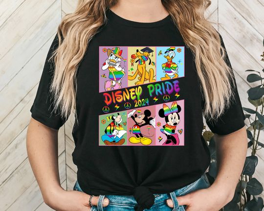 Disney Pride 2024 Shirt, Mickey Friends LGBT Shirt, WDW Lesbian Shirt