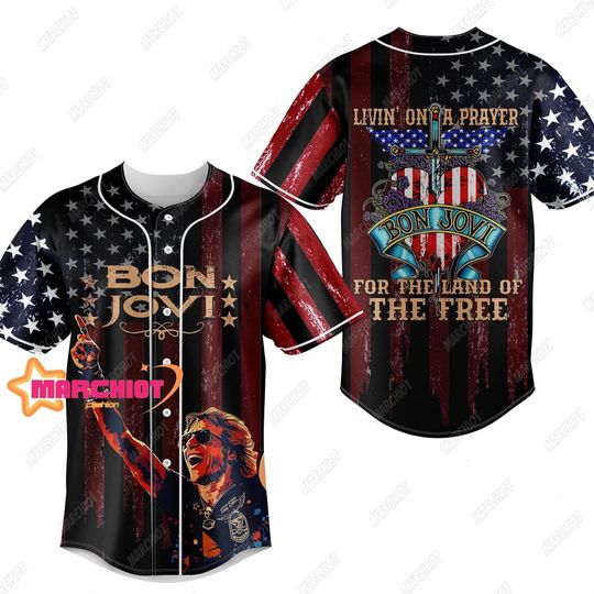 Bon Jovi Jerrey, Bon Jovi Jersey Shirt, Personalized Shirt, Bon Jovi Rock Band Shirt