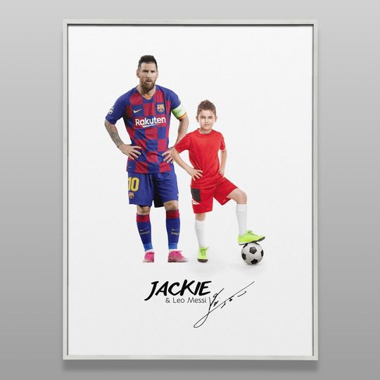 Personalized Lionel Messi Poster