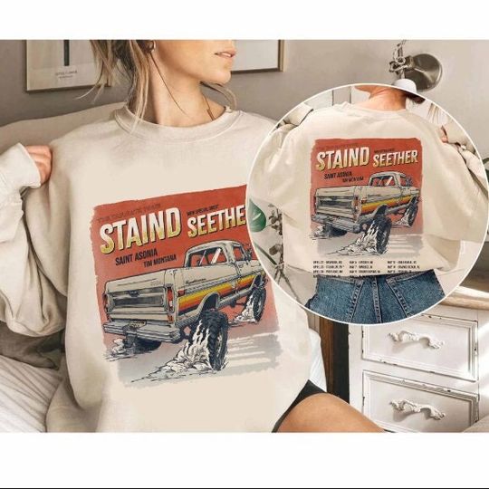 2 Sided Staind - 2024 Tailgate Tour Unisex Shirts, Staind Band Fan Shirt