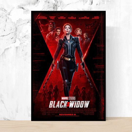 Black Widow Movie Poster, Film Fan Poster, Home Decor
