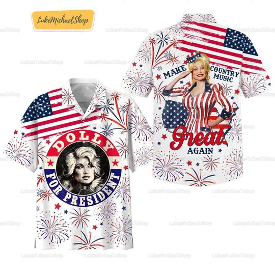 Dolly Parton Hawaiian Shirt, Dolly Parton Button Shirt, Jolene Country Music, Nashville Music Short Sleeve Shirt, Dolly Concert Shirt