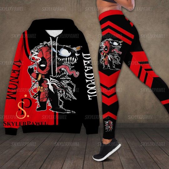 Deadpool Venom Hoodie, Venom Hoodie, Deadpool Hoodie, Deadpool Venom Legging, Venom Legging