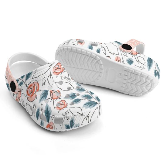 Flowers Clogs Mama Slippers Mother's Day Crocs Crocs Shoes Summer Classic Clogs