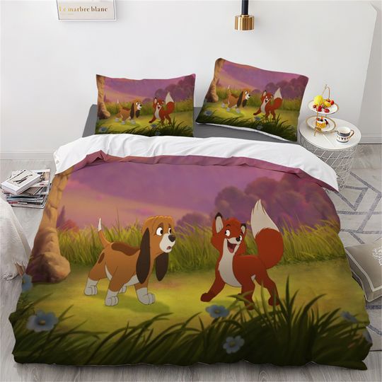 The Fox And The Hound Three Piece Bedding Set, Bedding Set Gift