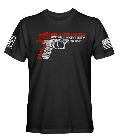 2nd Amendment Gun Rights Pro Gun Pistol Words Men's T-Shirt
