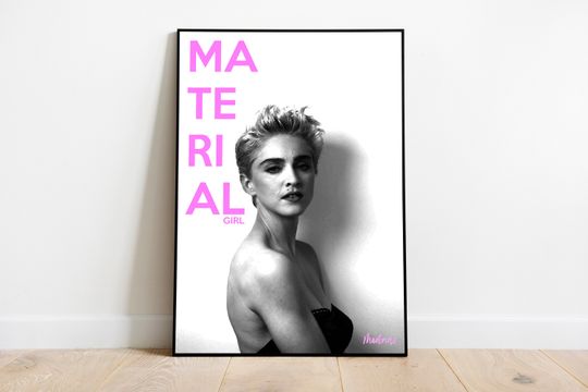 Madonna Material Girl A3 vector poster | madonna