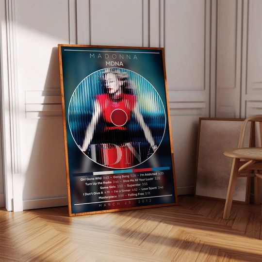 Madonna Poster | MDNA Poster | Album Poster Print