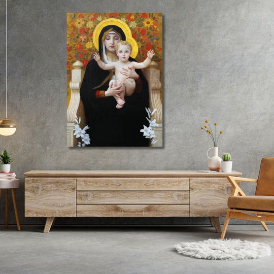 The Madonna of the Lilies by William Bouguereau