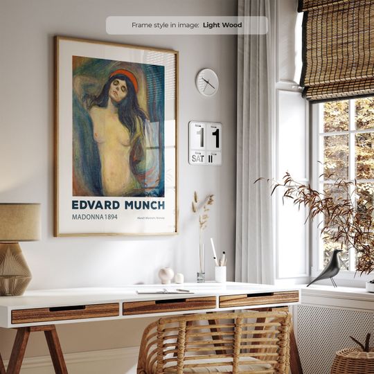 Madonna (1894) - Edvard Munch Poster | Munch Painting