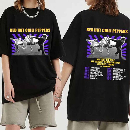 Red Hot Chili Peppers 2024 Tour Shirt, Red Hot Chili Peppers Band Fan Shirt