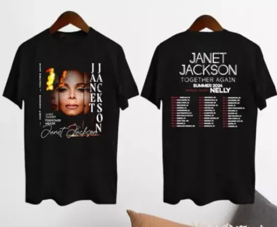 Janet Jackson Together Again 2024 Tour T-shirt