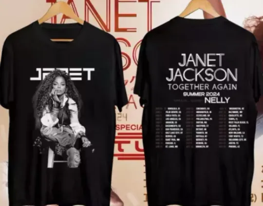 Discover Janet Jackson Together Again 2024 Tour Shirt