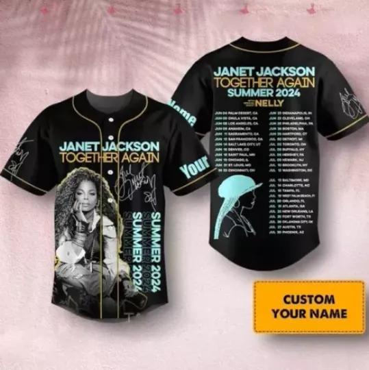 Personalized Janet Jackson Baseball Jersey, Janet Jackson Shirt