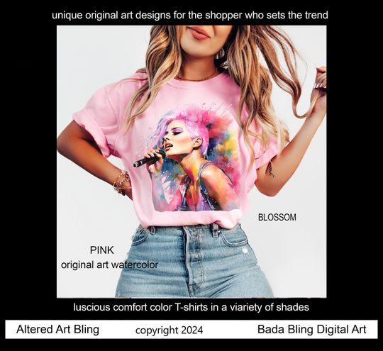 Pop music artist  PINK T-shirts  rockstar PINK  shirts