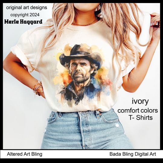 MERLE HAGGARD T-shirts Merle Haggard  shirts  original art shirts