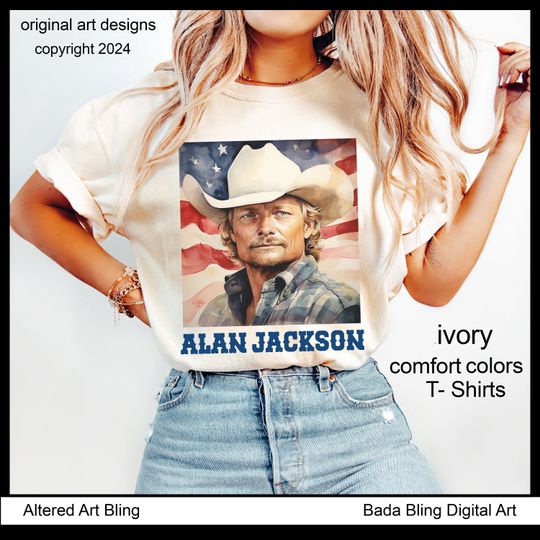ALAN JACKSON T-shirts  Alan Jackson shirts  original art shirts